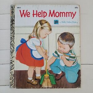 Vintage We Help Mommy A Little Golden Book 1979 Childrens Story Book Rare